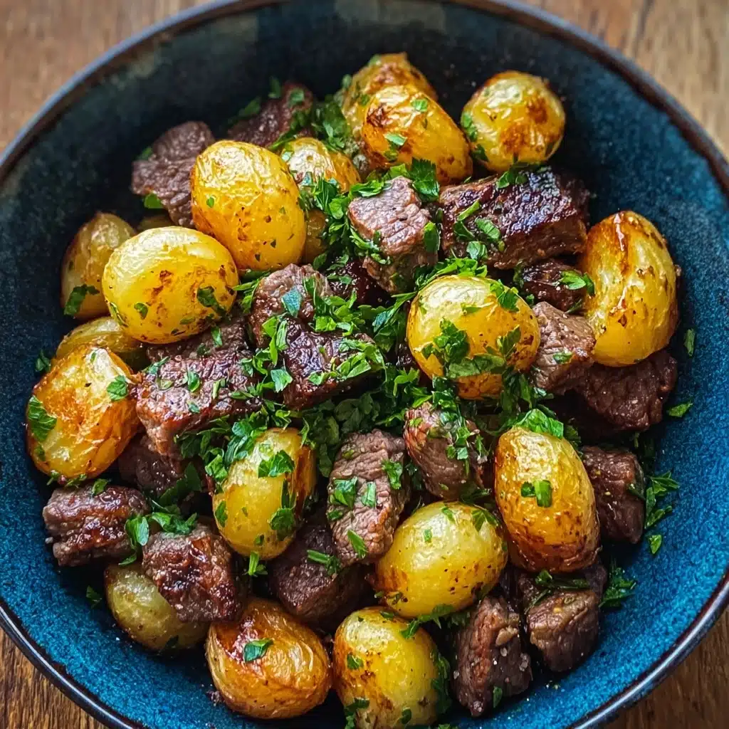 Garlic Butter Beef Bites with Potatoes Recipe - Recipe Image