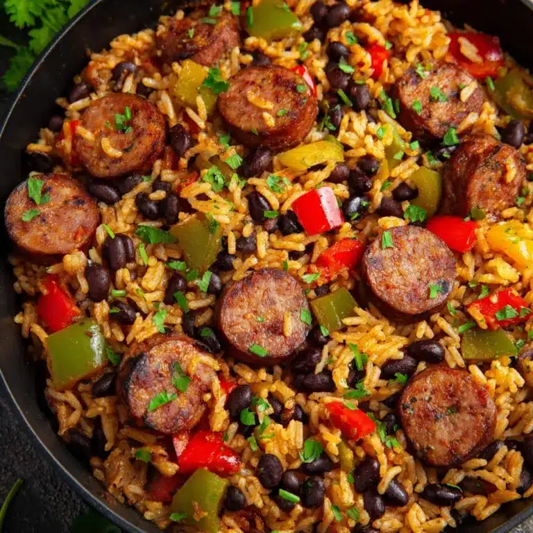 Hearty Black Beans and Rice with Sausage Recipe