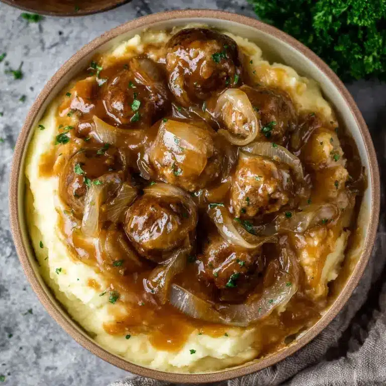 Crock Pot French Onion Meatballs Recipe