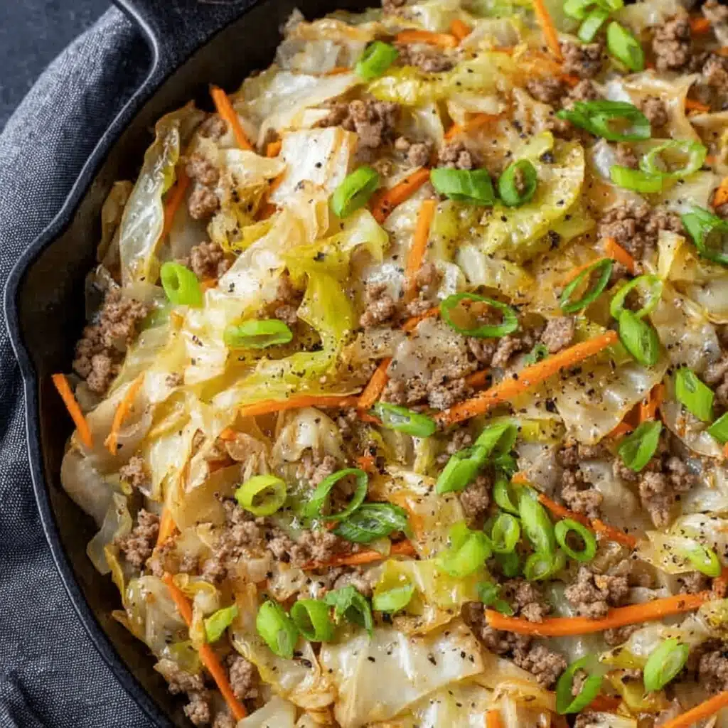 Egg Roll in a Bowl (One-Skillet, Keto) Recipe - Recipe Image