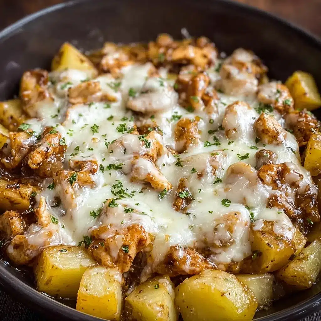 Slow Cooker Garlic Parmesan Chicken and Potatoes Recipe - Recipe Image