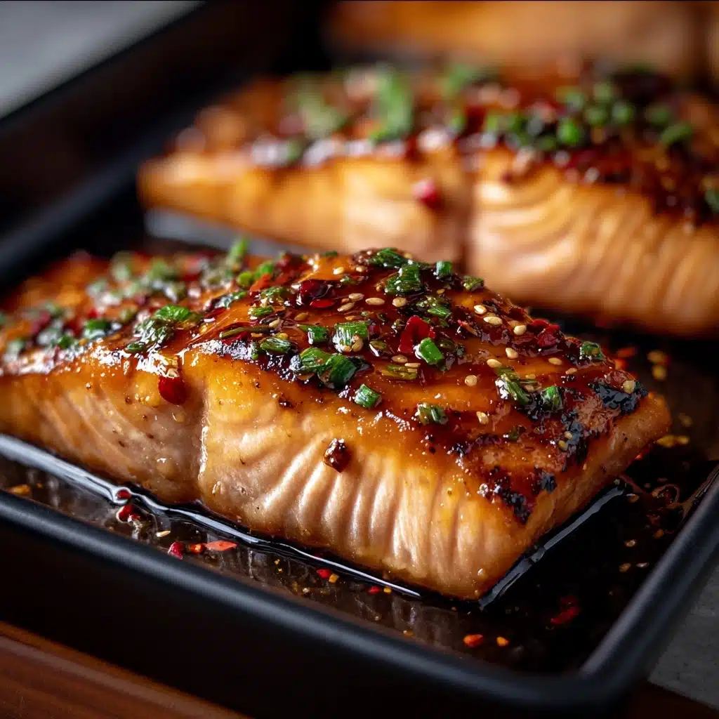 Crispy Honey Garlic Glazed Salmon Recipe - Recipe Image