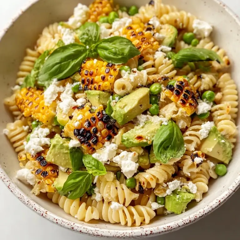 Creamy Street Corn Pasta Salad Recipe