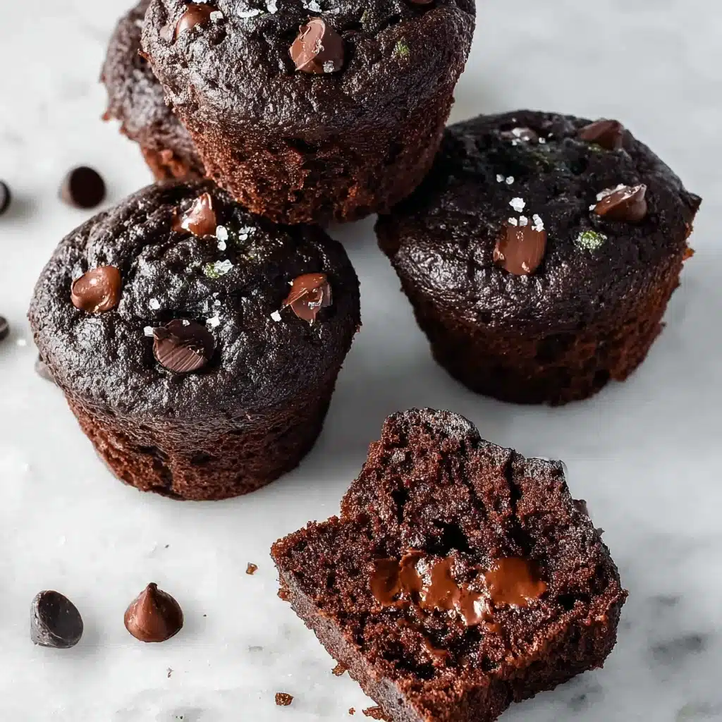Chocolate Zucchini Muffins - Gluten Free Recipe - Recipe Image
