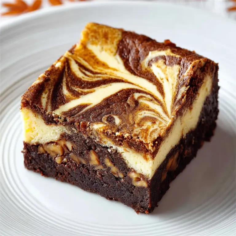 Pumpkin Cheesecake Brownies Recipe