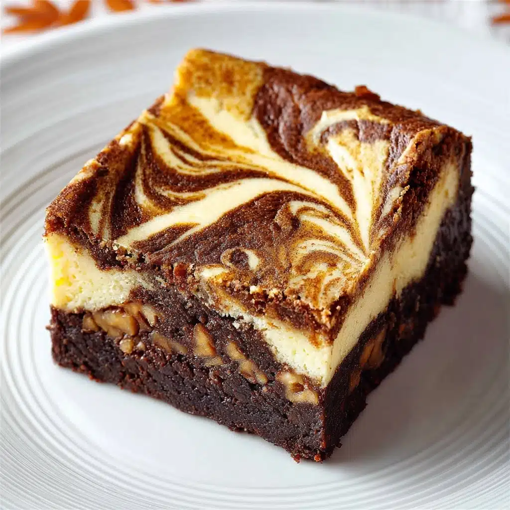 Pumpkin Cheesecake Brownies Recipe - Recipe Image