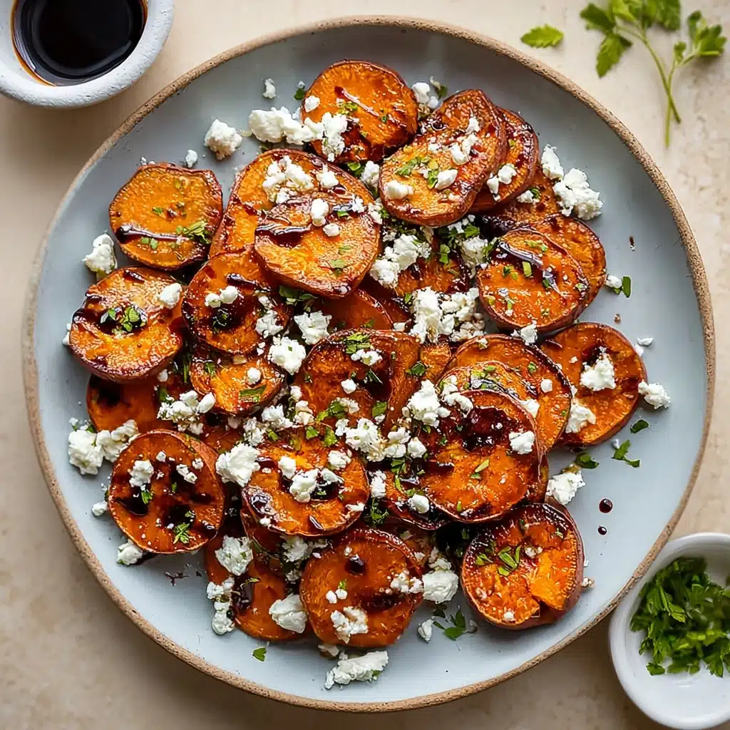 Delicious Honey Feta Sweet Potato Rounds Recipe - Recipe Image