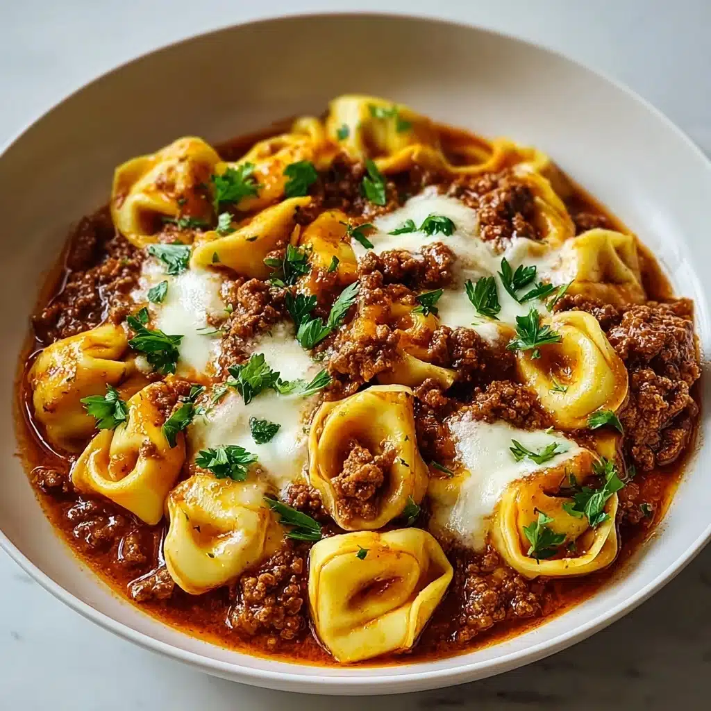Beefy Tortellini Bake Recipe - Recipe Image
