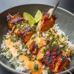 Sweet Chili Chicken Bowl with Coconut Lime Drizzle Recipe