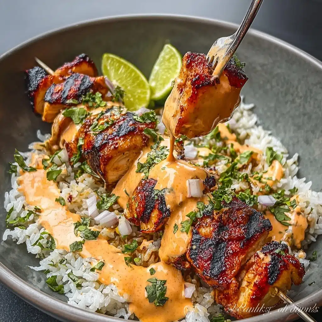 Sweet Chili Chicken Bowl with Coconut Lime Drizzle Recipe - Recipe Image
