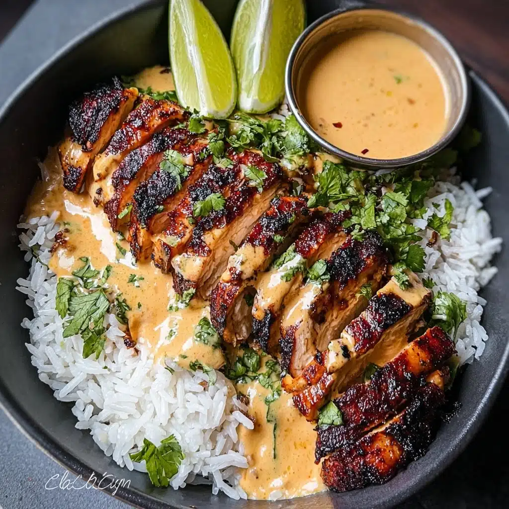 Sweet Chili Chicken Bowl with Coconut Lime Drizzle Recipe - Recipe Image