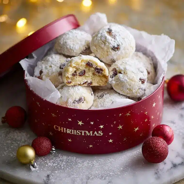 Cranberry Orange Snowball Cookies Recipe