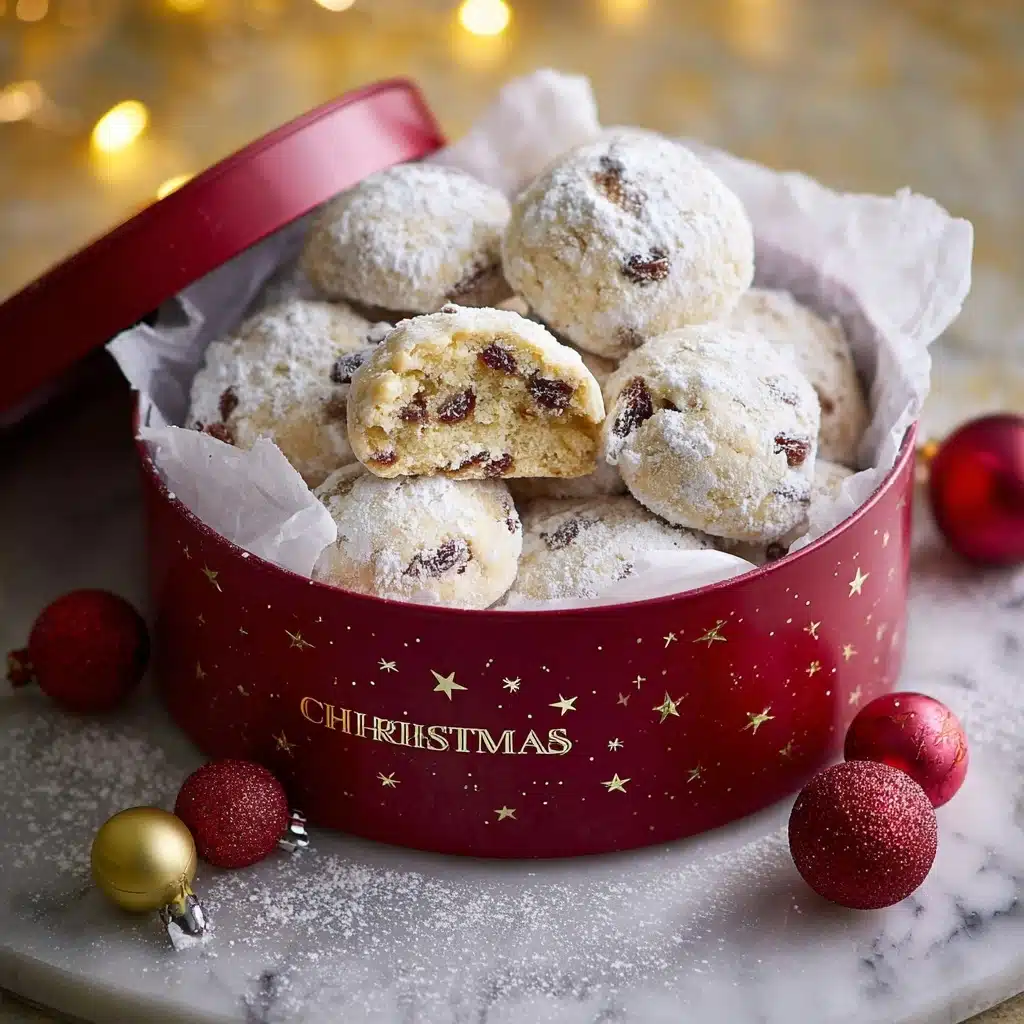 Cranberry Orange Snowball Cookies Recipe - Recipe Image