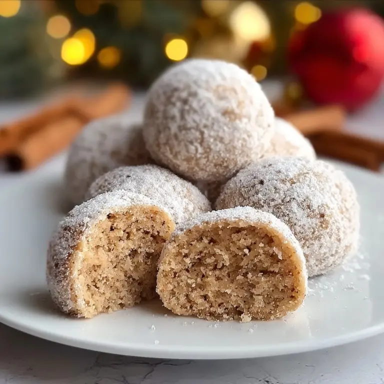Cinnamon Sugar Snowball Cookies Recipe