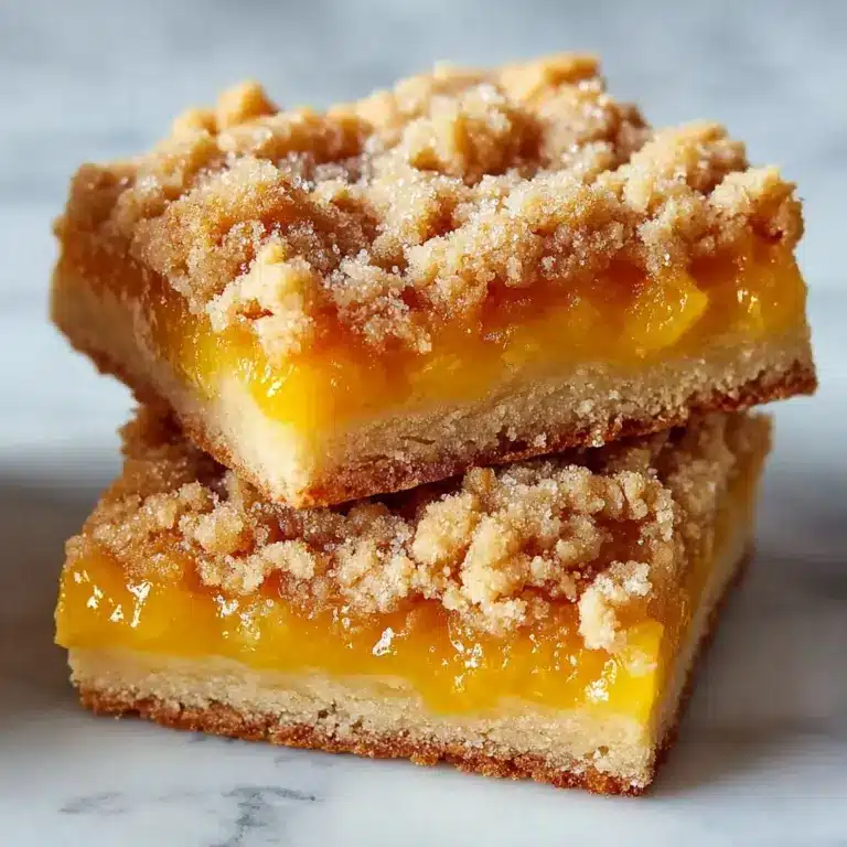 Heavenly Summer Peach Bars Recipe