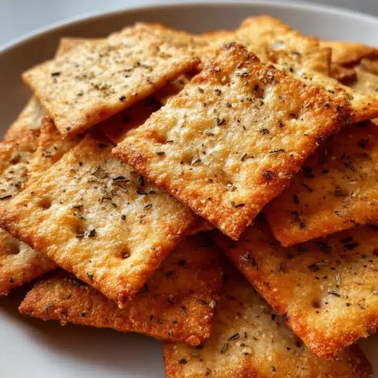 Crispy 5-Ingredient Almond Flour Crackers Everyone Craves Recipe