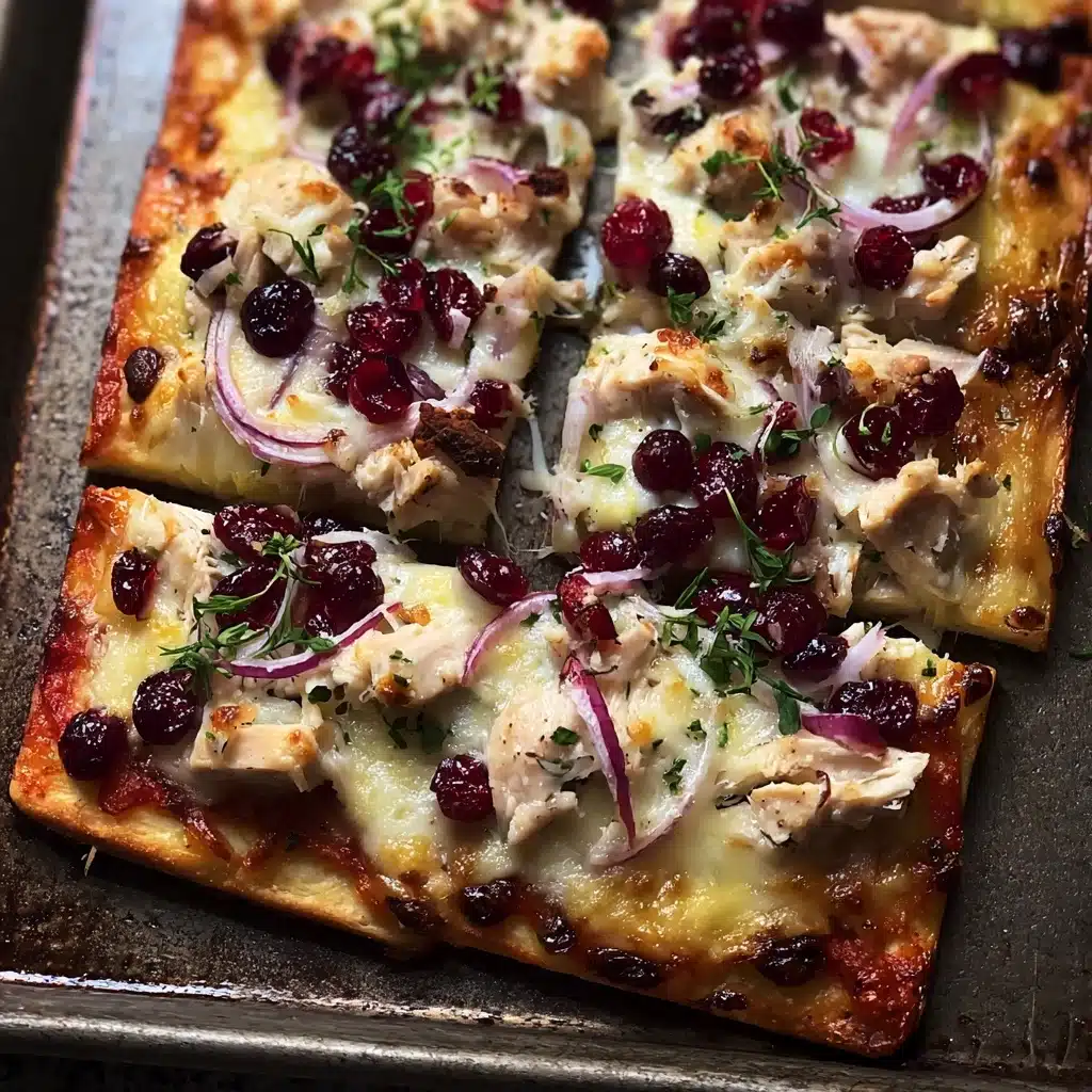 Cranberry Chicken & Brie Pizza Recipe - Recipe Image