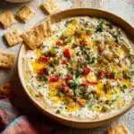 High Protein Cottage Cheese Giardiniera Dip Recipe