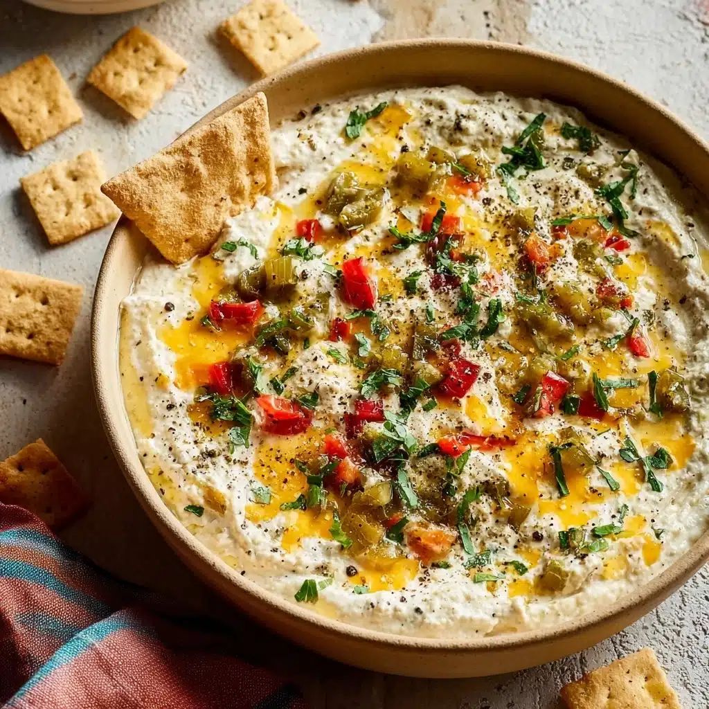 High Protein Cottage Cheese Giardiniera Dip Recipe - Recipe Image