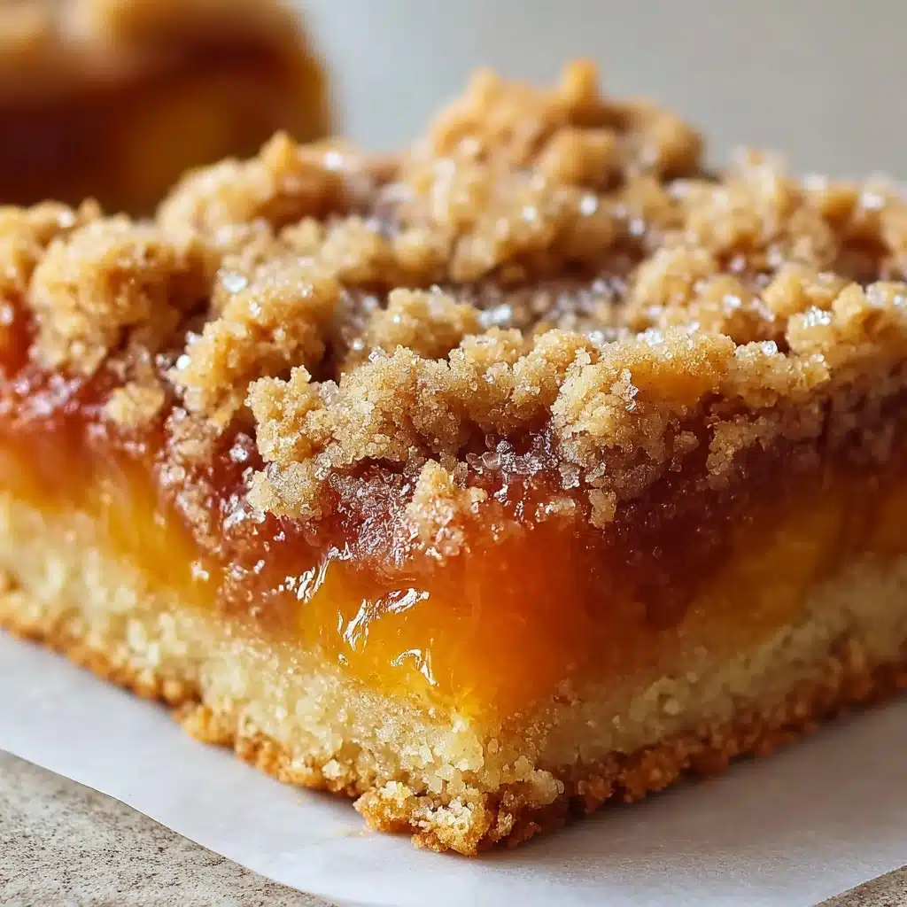 Heavenly Summer Peach Bars Recipe - Recipe Image