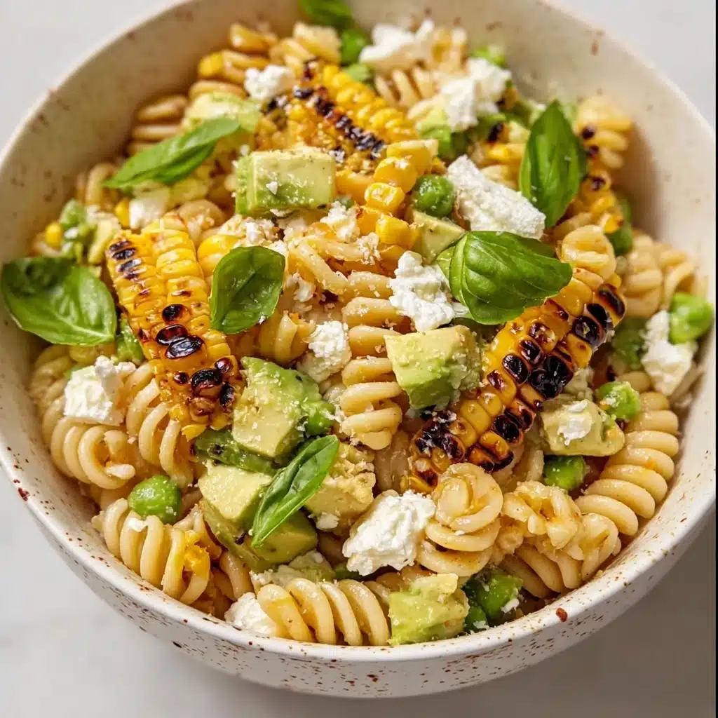Creamy Street Corn Pasta Salad Recipe - Recipe Image