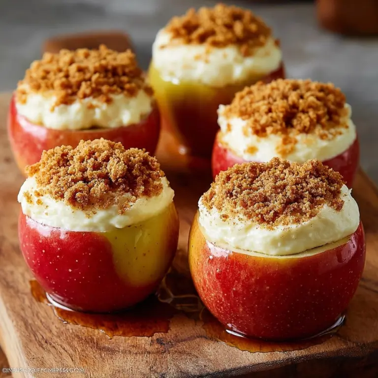 Cheesecake Stuffed Baked Apples Recipe