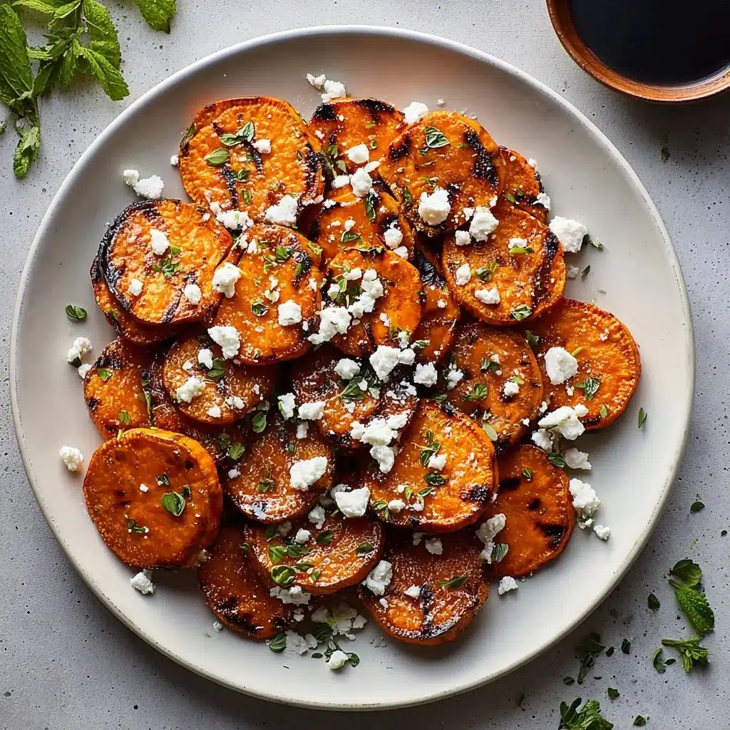Delicious Honey Feta Sweet Potato Rounds Recipe - Recipe Image