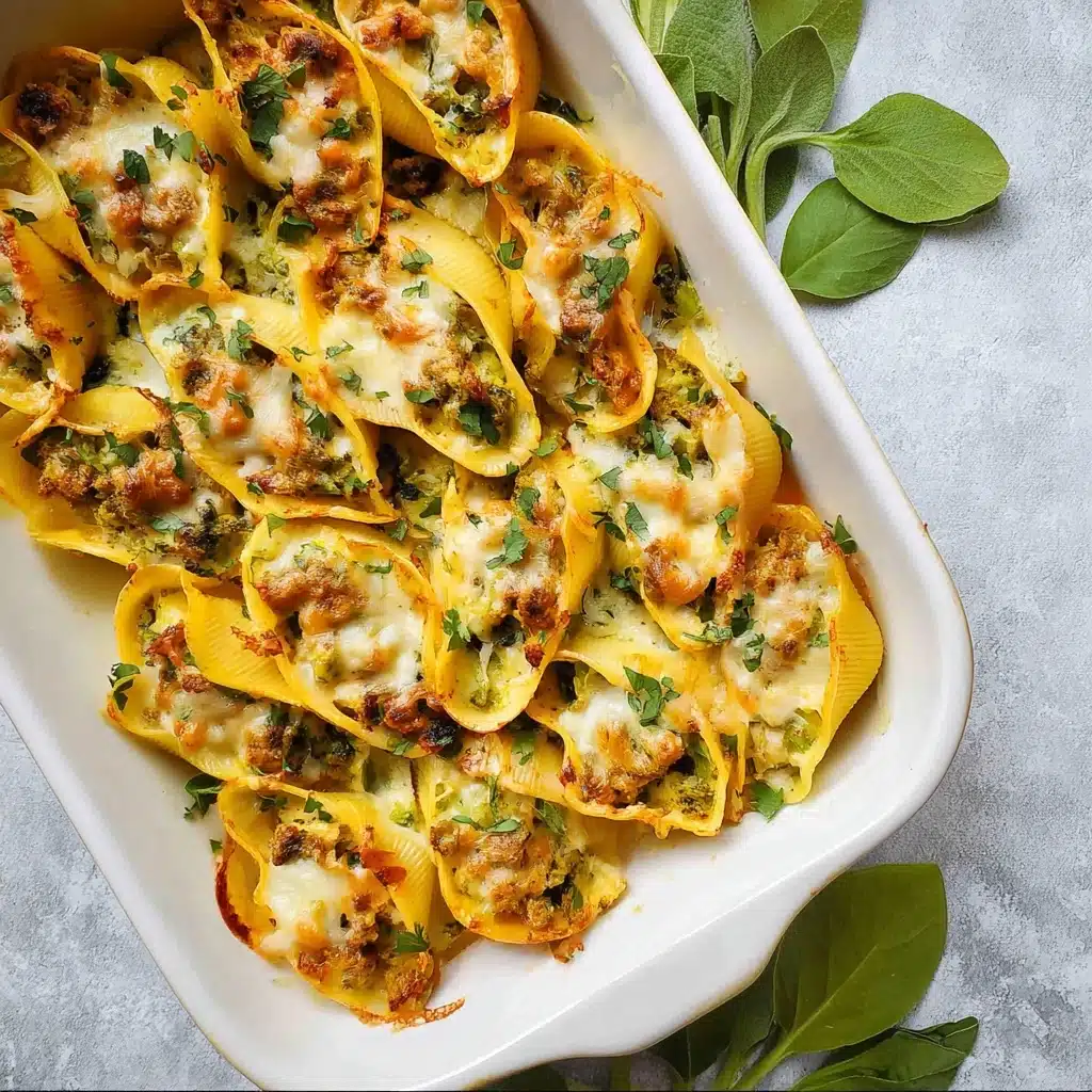 Cheesy Pumpkin and Spicy Sausage Stuffed Shells Recipe - Recipe Image