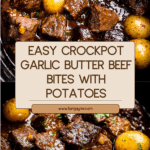 crockpot garlic butter beef bites with potatoes Recipe