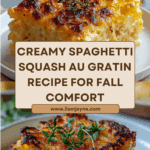 Pour the spaghetti squash mixture into a greased 9x13 inch baking dish Recipe
