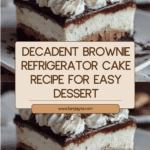 Brownie Refrigerator Cake Recipe