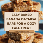 Baked Banana Oatmeal Bars Recipe