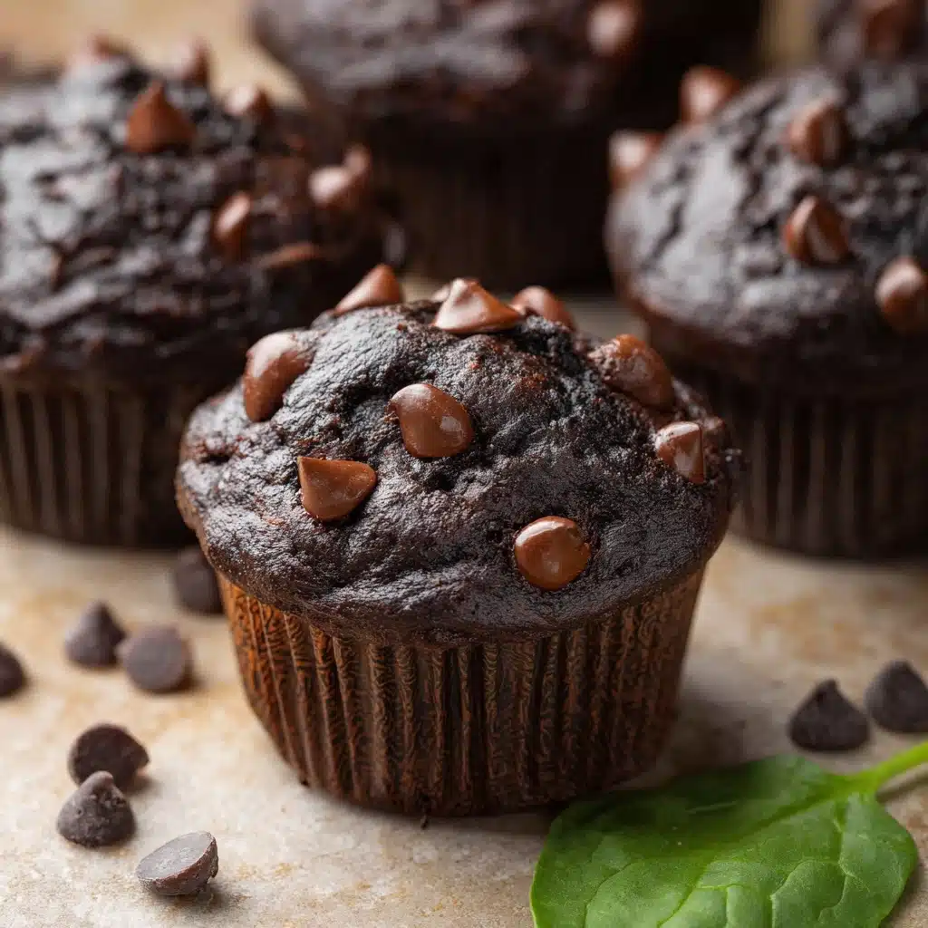 Chocolate Spinach Muffins Recipe - Recipe Image
