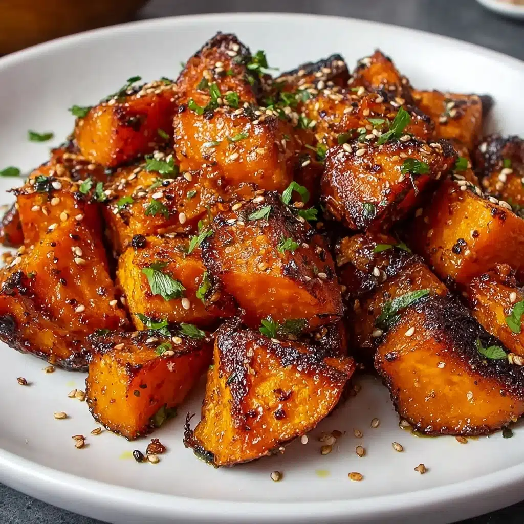 Chili Smashed Sweet Potatoes - Recipe Image