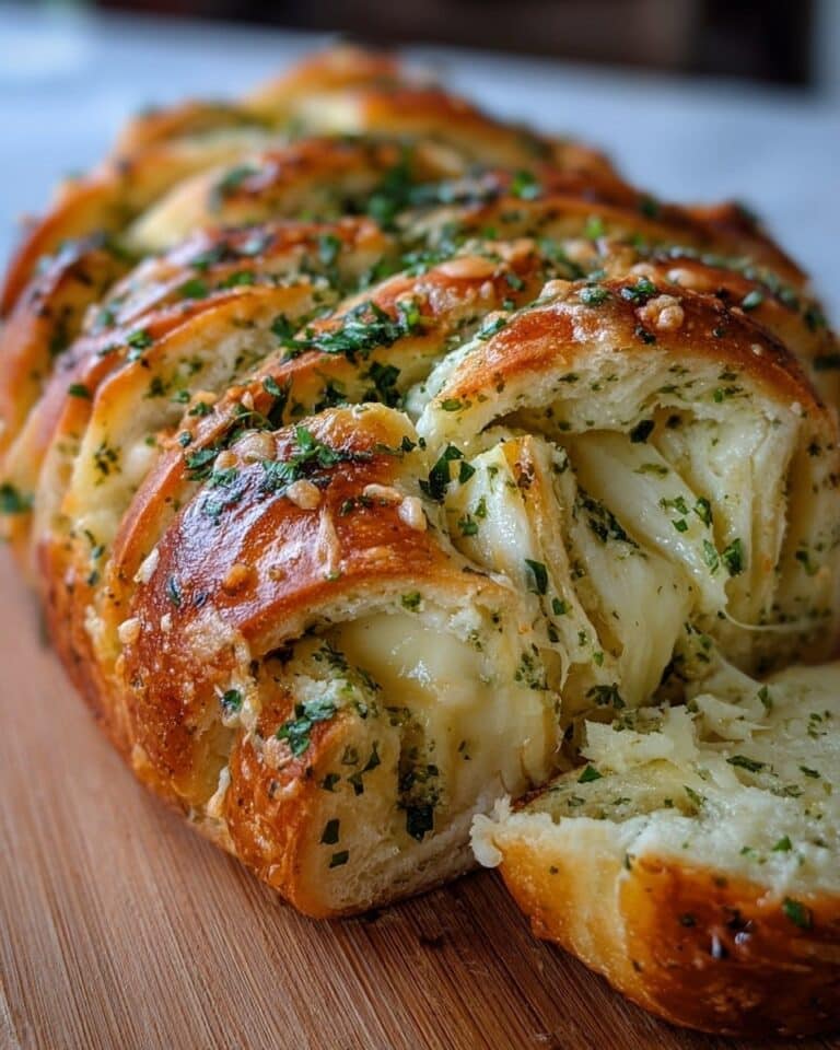 Swirled Garlic Herb Bread Recipe