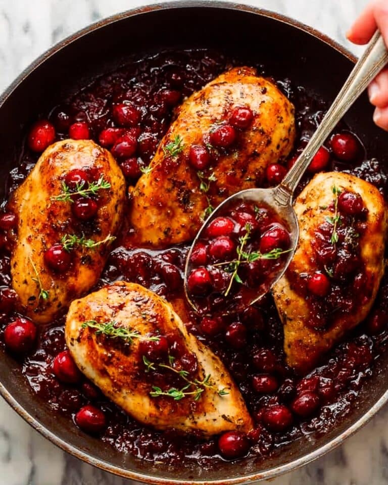 Skillet Cranberry Chicken Recipe