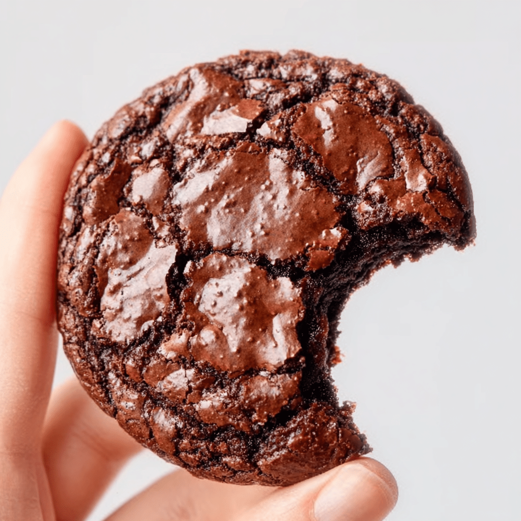 Dark Chocolate Espresso Brownie Cookies Recipe - Recipe Image