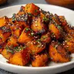 Chili Smashed Sweet Potatoes