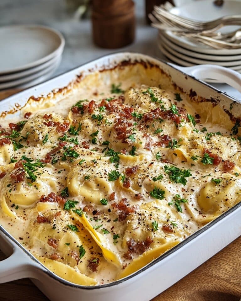 Garden Ravioli Carbonara Recipe