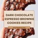 Dark Chocolate Espresso Brownie Cookies Recipe