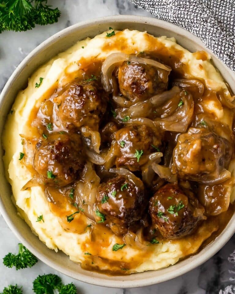 French Onion Meatballs Recipe