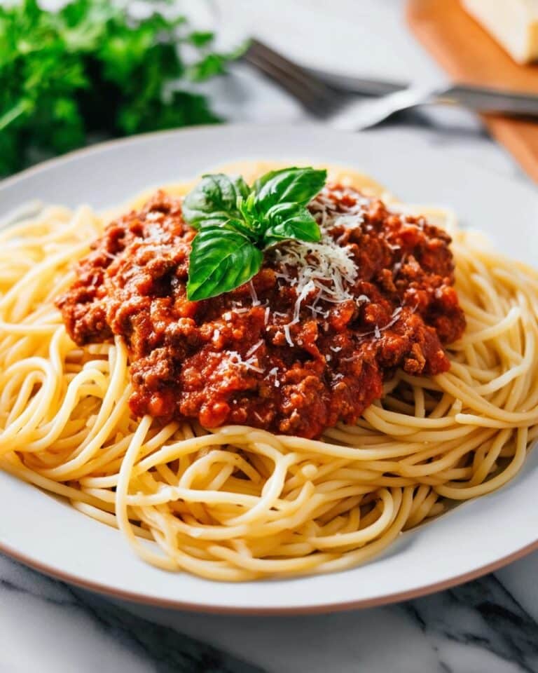 Classic Hearty Meat Spaghetti Sauce Recipe