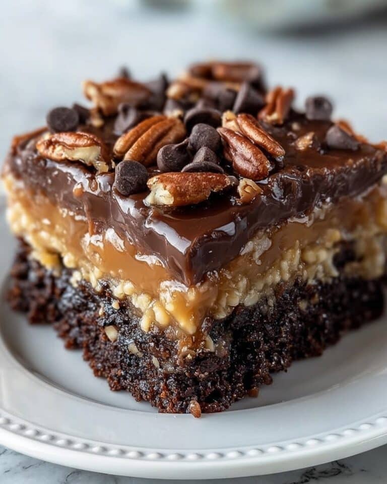 Easy German Chocolate Poke Cake Recipe
