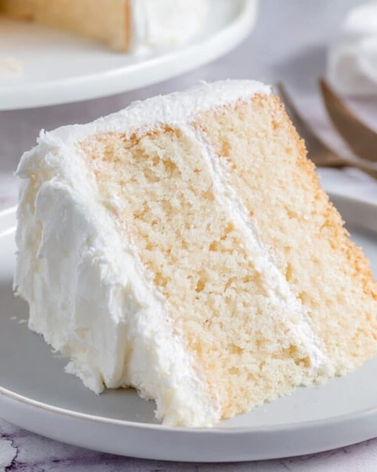 Moist White Cake Recipe