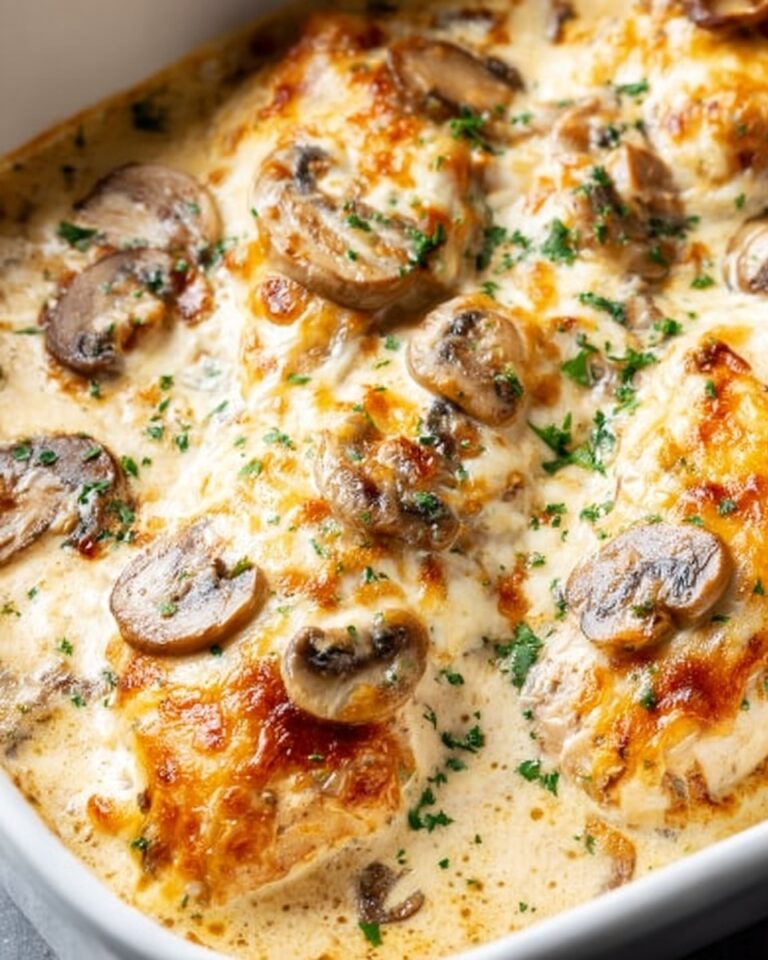 Chicken Gloria with Mushrooms and Creamy Sherry Sauce Recipe