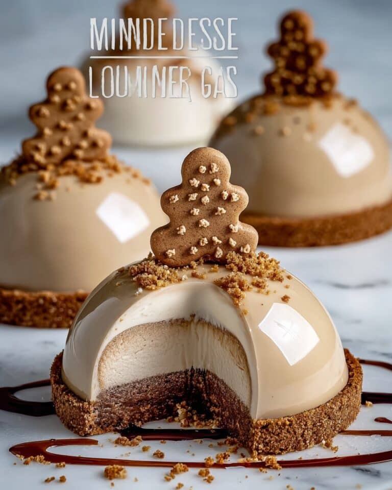 Gingerbread Latte Mousse Domes Recipe