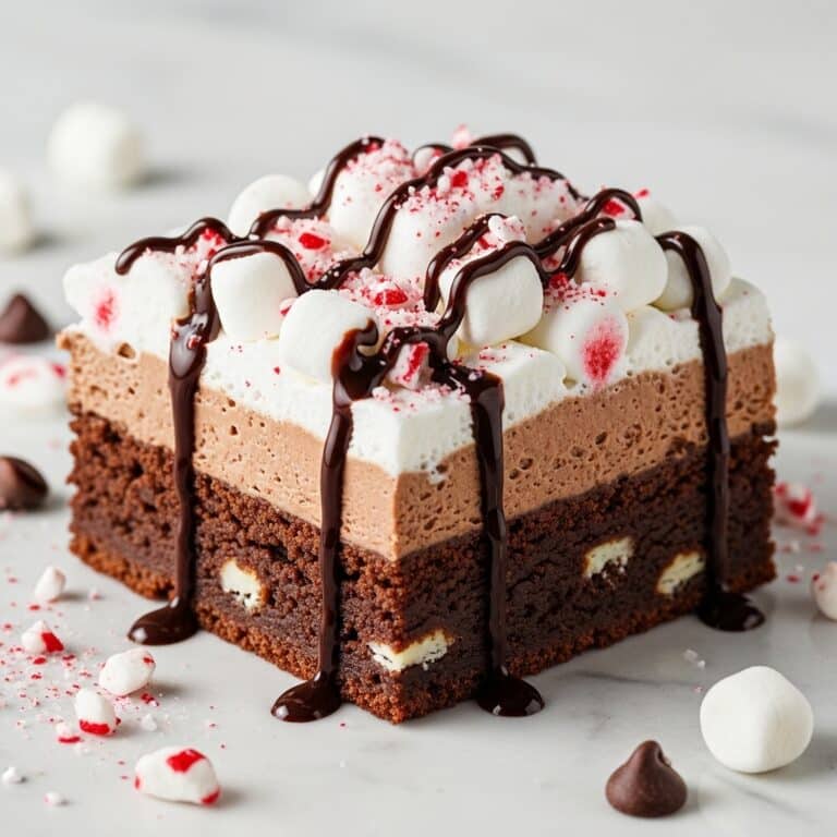 Hot Chocolate Peppermint Fudge Recipe