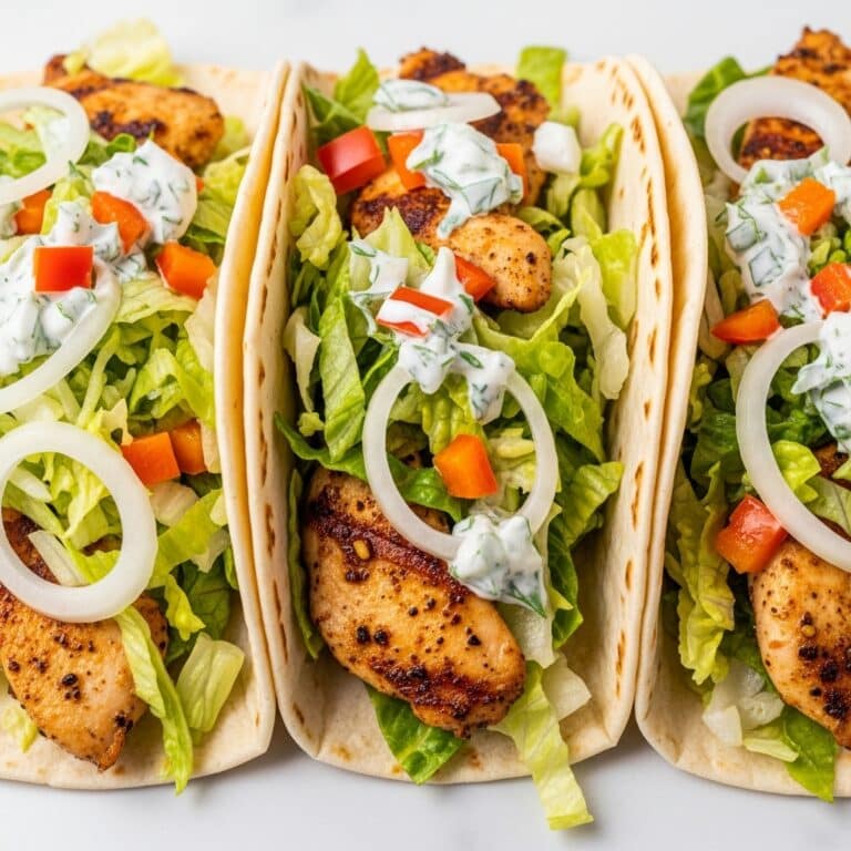 Chicken Pitas with Herby Ranch Slaw Recipe