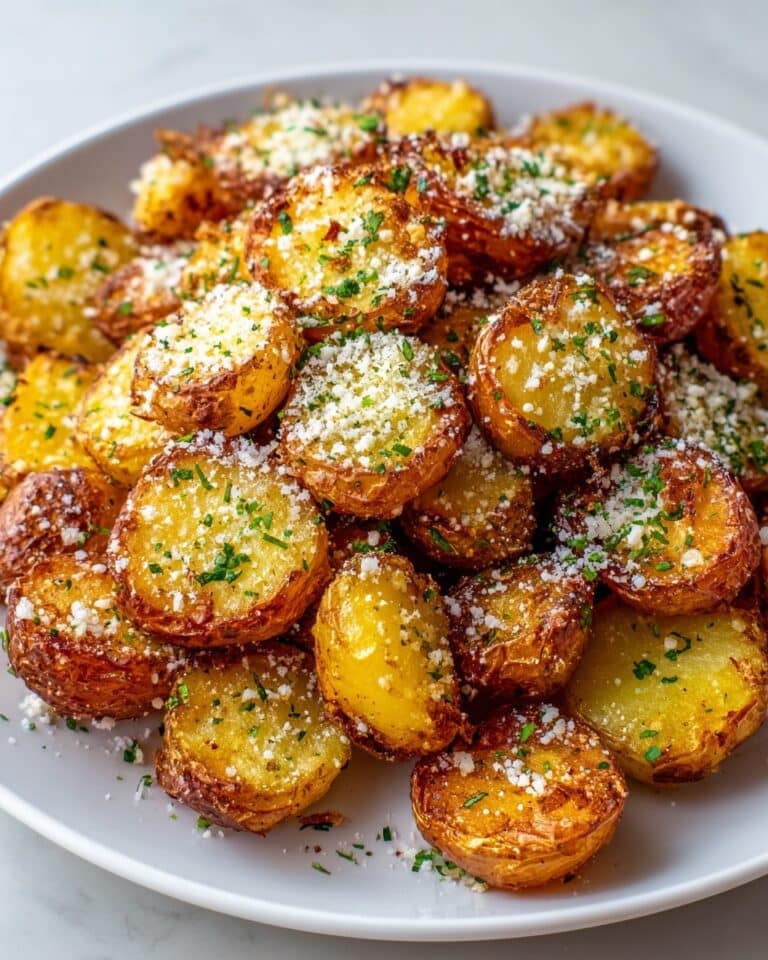 Crispy Parmesan Crusted Baby Potatoes Recipe
