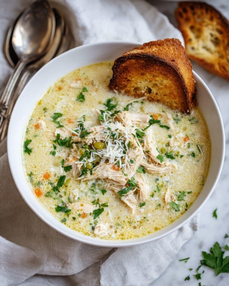 Garlic Parmesan Chicken Soup Recipe